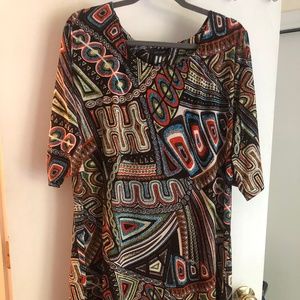 Multi Color Print Dress